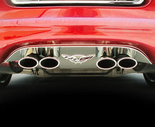 Load image into Gallery viewer, 1997-2004 C5Z06 CORVETTE- EXHAUST FILLER PANEL FOR STOCK EXHAUST, ANNIV. EMBLEM  STAINLESS STEEL
