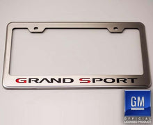 Load image into Gallery viewer, 2006-2013 C6/GS CORVETTE - LICENSE PLATE FRAME GRAND SPORT STYLE | STAINLESS STEEL
