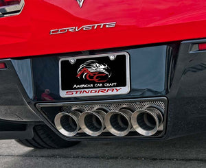 2014-2019 C7Z06ZR1GRAND SPORT CORVETTE - PERFORATED EXHAUST FILLER PANEL NPP  STAINLESS STEEL