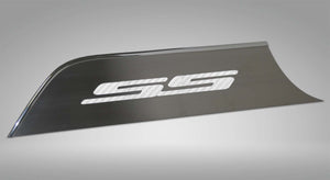 2010-2015 CAMARO SS - DOOR PANEL KICK PLATES 'SS' STYLE 2PC | BRUSHED STAINLESS, CHOOSE INLAY COLOR