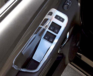 2011-2012 CAMARO CONVERTIBLE - DOOR HANDLE PULL/SWITCH DELUXE TRIM PLATE 2PC | STAINLESS STEEL