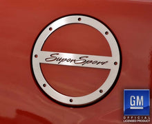 Load image into Gallery viewer, 2010-2019 CAMARO SS - SUPER SPORT FUEL DOOR COVER | BRUSHED STAINLESS STEEL | BRUSHED
