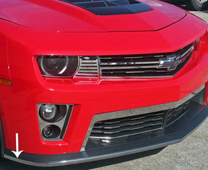 2012-2013 CAMARO ZL1 - FRONT LIP SPOILER TRIM | CLASSIC CHROME VINYL MOLDING