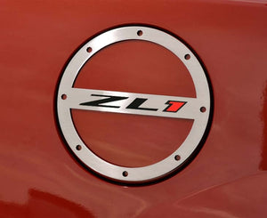 2010-2019 CAMARO ZL1 - FUEL DOOR COVER 'ZL1" STYLE | STAINLESS STEEL, CHOOSE FINISH | POLISHED