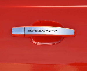 2010-2013 CAMARO - SUPERCHARGED EXTERIOR DOOR HANDLE PLATES | STAINLESS STEEL