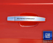 Load image into Gallery viewer, 2010-2013 CAMARO - SUPERCHARGED EXTERIOR DOOR HANDLE PLATES | STAINLESS STEEL
