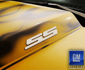 CAMARO SS - EXTERIOR SS EMBLEM SET 2PC | BRUSHED STAINLESS STEEL