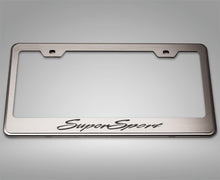 Load image into Gallery viewer, CAMARO SS - ETCHED SUPER SPORT LICENSE PLATE FRAME
