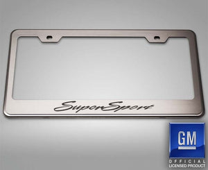 CAMARO SS - ETCHED SUPER SPORT LICENSE PLATE FRAME