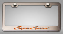 Load image into Gallery viewer, CAMARO SS - CAMARO LICENSE PLATE FRAME W/ SUPERSPORT LETTERING | STAINLESS STEEL, CHOOSE COLOR
