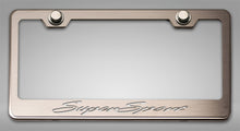 Load image into Gallery viewer, CAMARO SS - CAMARO LICENSE PLATE FRAME W/ SUPERSPORT LETTERING | STAINLESS STEEL, CHOOSE COLOR
