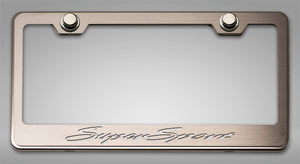 CAMARO SS - CAMARO LICENSE PLATE FRAME W/ SUPERSPORT LETTERING | STAINLESS STEEL, CHOOSE COLOR