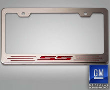 Load image into Gallery viewer, CAMARO SS - LICENSE PLATE FRAME FOR CAMARO WITH SS LETTERING | CHOOSE VINYL OR LED COLOR
