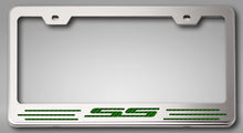 Load image into Gallery viewer, CAMARO SS - LICENSE PLATE FRAME FOR CAMARO WITH SS LETTERING | CHOOSE VINYL OR LED COLOR
