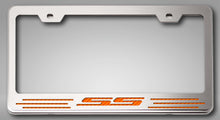 Load image into Gallery viewer, CAMARO SS - LICENSE PLATE FRAME FOR CAMARO WITH SS LETTERING | CHOOSE VINYL OR LED COLOR
