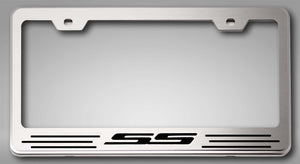 CAMARO SS - LICENSE PLATE FRAME FOR CAMARO WITH SS LETTERING | CHOOSE VINYL OR LED COLOR