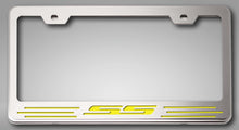 Load image into Gallery viewer, CAMARO SS - LICENSE PLATE FRAME FOR CAMARO WITH SS LETTERING | CHOOSE VINYL OR LED COLOR
