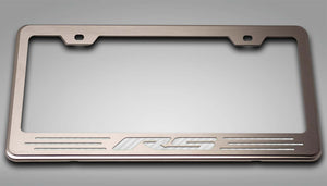 CAMARO RS - LICENSE PLATE FRAME WITH RS LETTERING | CHOOSE VINYL INLAY COLOR