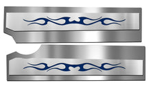 Load image into Gallery viewer, 2010-2015 CAMARO SS - FUEL RAIL COVERS TRIBAL FLAME STYLE 2PC | POLISHED STAINLESS STEEL, CHOOSE INLAY COLOR
