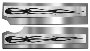 2010-2015 CAMARO SS - FUEL RAIL COVERS W/COLOR INLAY TRUE FLAME 2PC | POLISHED STAINLESS STEEL, CHOOSE COLOR