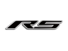 Load image into Gallery viewer, 2010-2020 CAMARO RS - &#39;RS&#39; HOOD EMBLEM ONLY | BRUSHED STAINLESS STEEL, CHOOSE INLAY COLOR
