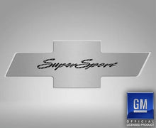 Load image into Gallery viewer, 2010-2015 CAMARO SS - HOOD BADGE W/SUPER SPORT EMBLEM FOR FACTORY PAD | STAINLESS, CHOOSE INLAY COLOR
