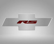 Load image into Gallery viewer, 2010-2015 CAMARO RS - HOOD BADGE RS EMBLEM FOR FACTORY PAD | STAINLESS STEEL, CHOOSE INLAY COLOR
