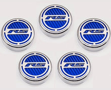 Load image into Gallery viewer, 2010-2022 CAMARO RS - ENGINE FLUID CAP COVER SET RS SERIES AUTOMATIC 5PC  CHOOSE INLAY COLOR
