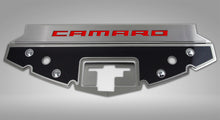 Load image into Gallery viewer, 2016-2024 CAMARO - CARBON FIBER FRONT HEADER PLATE CAMARO STYLE | CHOOSE CAMARO VINYL/LED COLOR
