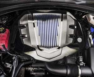 2016-2020 CAMARO RS - V6 1LT ENGINE SHROUD POLISHED/BRUSHED STAINLESS STEEL | CHOOSE INLAY COLOR