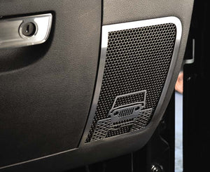 2007-2018 JEEP WRANGLER JK/JKU- OFF ROAD SPEAKER GRILLES 2PC | STAINLESS STEEL, CHOOSE FINISH | POLISHED