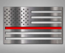 Load image into Gallery viewer, AMERICAN FLAG EMBLEM 1 OR 2 PIECE SET | STAINLESS STEEL, CHOOSE COLOR &amp; FINISH | POLISHED NO COLOR 1PC
