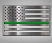 Load image into Gallery viewer, AMERICAN FLAG EMBLEM 1 OR 2 PIECE SET | STAINLESS STEEL, CHOOSE COLOR &amp; FINISH | POLISHED NO COLOR 1PC
