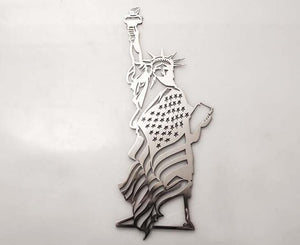 EMBLEM "LADY LIBERTY" STATUE OF LIBERTY 1PC | STAINLESS STEEL, CHOOSE FINISH | POLISHED