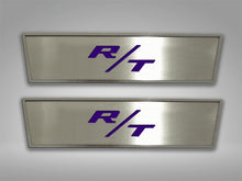 Load image into Gallery viewer, 2008-2014 CHALLENGER - DOOR BADGE PLATE WITH RT INLAY 2PC  STAINLESS STEEL, CHOOSE INLAY COLOR
