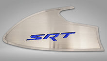 Load image into Gallery viewer, 2015-2023 CHALLENGER - DOOR BADGES WITH SRT INLAY | BRUSHED STAINLESS STEEL, CHOOSE INLAY COLOR
