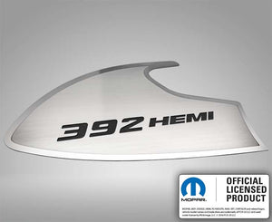 2015-2023 CHALLENGER - DOOR BADGES WITH 392 HEMI INLAY  STAINLESS STEEL, CHOOSE INLAY COLOR