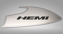 Load image into Gallery viewer, 2015-2023 CHALLENGER - DOOR BADGES WITH HEMI INLAY  BRUSHED STAINLESS STEEL, CHOOSE INLAY COLOR
