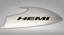 Load image into Gallery viewer, 2015-2023 CHALLENGER - DOOR BADGES WITH HEMI INLAY  BRUSHED STAINLESS STEEL, CHOOSE INLAY COLOR
