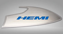 Load image into Gallery viewer, 2015-2023 CHALLENGER - DOOR BADGES WITH HEMI INLAY  BRUSHED STAINLESS STEEL, CHOOSE INLAY COLOR
