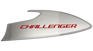 2015-2023 CHALLENGER - DOOR BADGES W/CHALLENGER INLAY 2PC | BRUSHED STAINLESS, CHOOSE COLOR