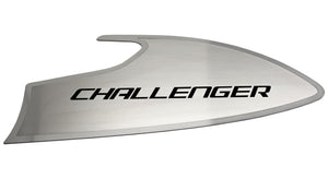 2015-2023 CHALLENGER - DOOR BADGES W/CHALLENGER INLAY 2PC | BRUSHED STAINLESS, CHOOSE COLOR