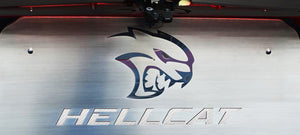 2015-2023 HELLCAT/DEMON REDEYE CHALLENGER - HELLCAT TRUNK UPGRADE PANEL | STAINLESS STEEL