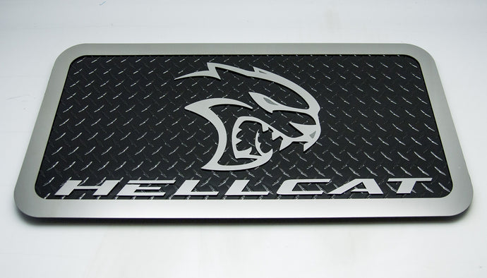 2015-2023 DODGE CHALLENGER HELLCAT CAR SHOW DISPLAY DIAMOND PLATE | SELECT COLOR | BLACK DIAMOND PLATE