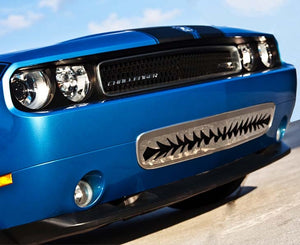 2008-2010 CHALLENGER 5.7L/SRT8 - LOWER FRONT 'SHARK TOOTH' GRILLE (08-10)| POLISHED STAINLESS STEEL