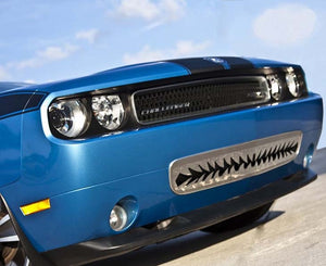 2011-2014 CHALLENGER 5.7L/SRT8 - LOWER FRONT 'SHARK TOOTH' GRILLE (11-14)| POLISHED STAINLESS STEEL