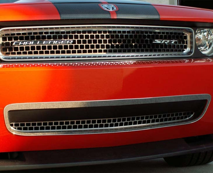 2008-2010 CHALLENGER - LOWER GRILLE OVERLAY | POLISHED STAINLESS STEEL