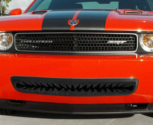 2008-2010 CHALLENGER 5.7L/SRT8 - LOWER FRONT 'SHARK TOOTH' GRILLE (08-10)| BLACK STAINLESS STEEL