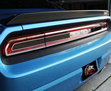 Load image into Gallery viewer, 2008-2014 CHALLENGER - TAIL LIGHT SMOKED PLEXI TRIM PLATE | POLISHED STAINLESS TRIM
