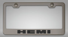 Load image into Gallery viewer, CUSTOM HEMI LICENSE PLATE FRAME | STAINLESS STEEL, CHOOSE VINYL OR LED COLOR
